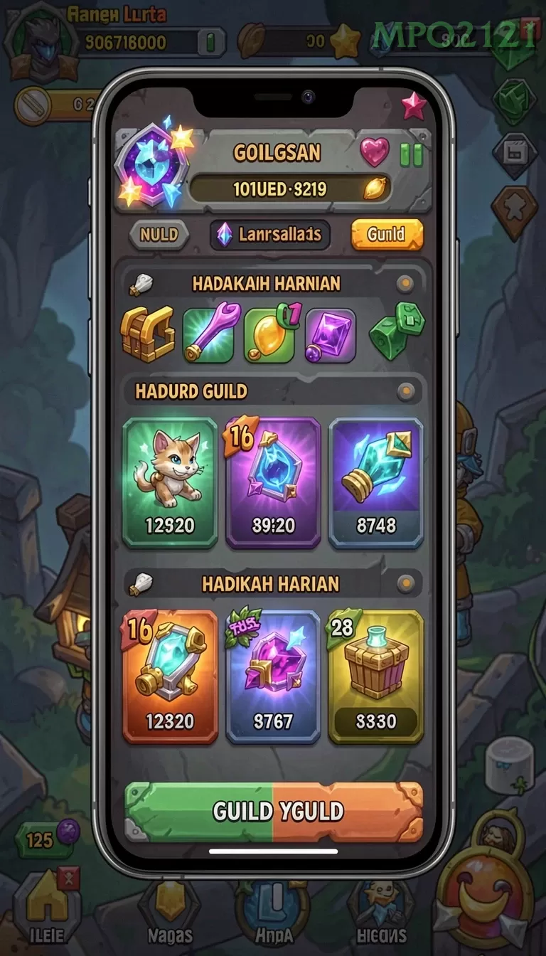 Cuplikan layar JOKER77 — menu navigasi